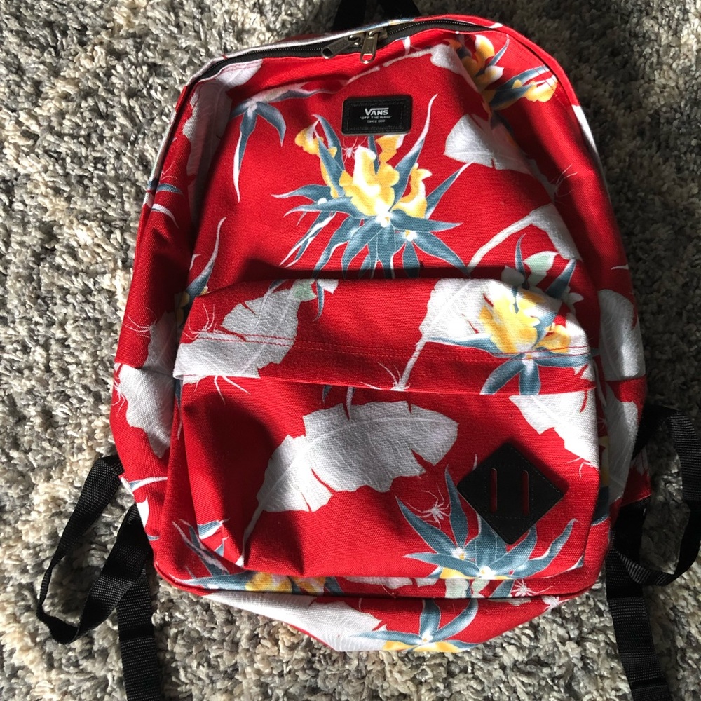 Tropical Red Vans Backpack